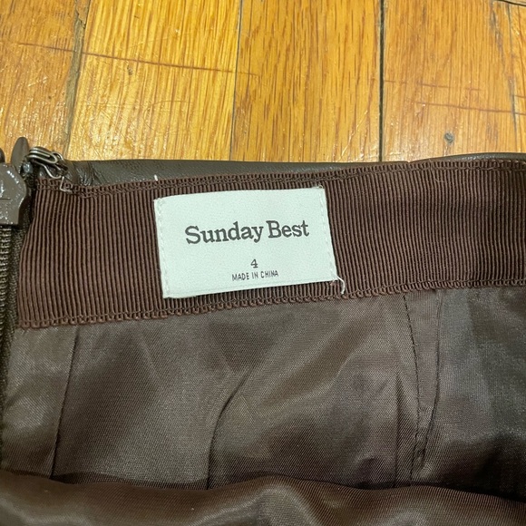 Aritzia Tatiana Skirt in Brown - Picture 2 of 3